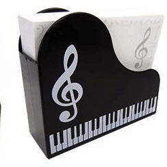 Image of Music Bumblebees Products,Music Stationery,For Teachers,Music Gifts Piano Shaped Memo Holder