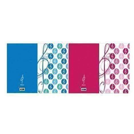 vendor-unknown Products,Music Stationery,Mother's Day Special Dual Insert Letter File - G Clef Polka Dots - Assorted Colours