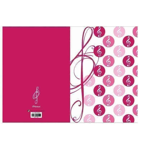 Image of vendor-unknown Products,Music Stationery,Mother's Day Special Dual Insert Letter File - G Clef Polka Dots - Assorted Colours