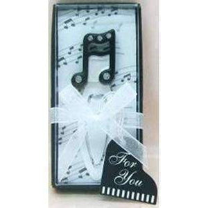 vendor-unknown Products,Music Stationery,Music Gifts,New Arrivals Black and White Double Beamed Semiquaver Bookmark with Crystals