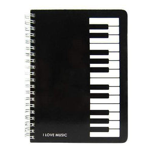 Music Bumblebees Products,Music Stationery,New Arrivals,For Teachers Keyboard Music Themed Spiral Bound Notebook