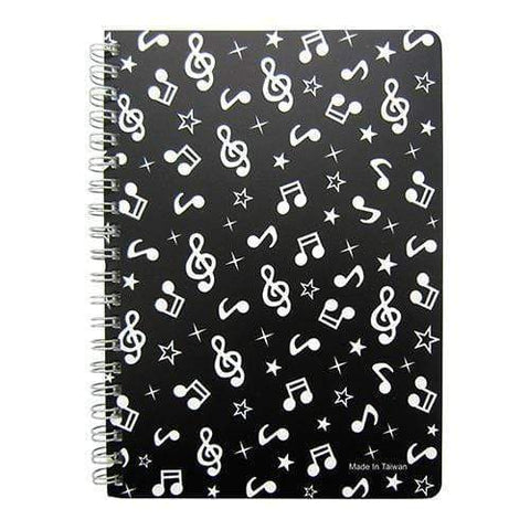 Image of Music Bumblebees Products,Music Stationery,New Arrivals,For Teachers Music Notes Music Themed Spiral Bound Notebook