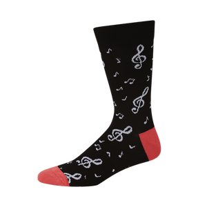 Music Notes Bamboo Socks - Men and Women