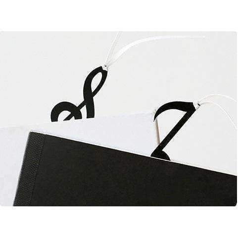 Music Bumblebees Treble Clef Music Themed Black Music Note Bookmarks
