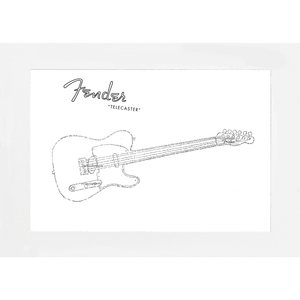 Seriously Wordy Artwork - Fender Telecaster