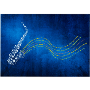 Seriously Wordy Artwork - Saxophone with Imagine Lyric
