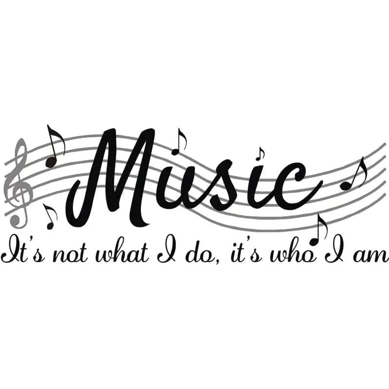 Music Bumblebees Wall Stickers Wall Stickers Music Themed Home Decor - It's Not What I Do, It's Who I am